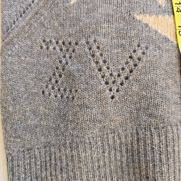 Zadig & Voltaire 100% Cashmere Markus C Star Sweater Grey Size XS Paris France - Picture 12 of 14